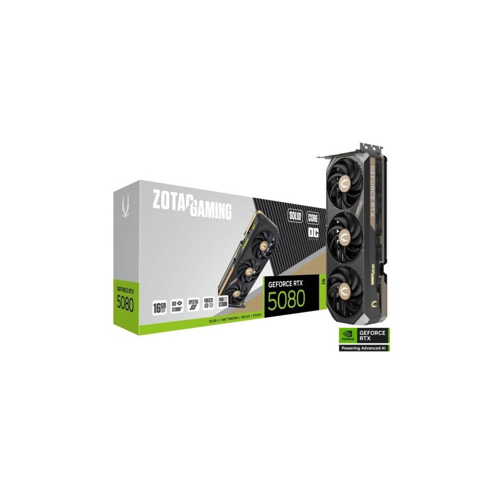 Zotac Gaming RTX 5080 Solid Core OC | 16GB | Box Prix Maroc Acheter Pas Cher | MajesTech