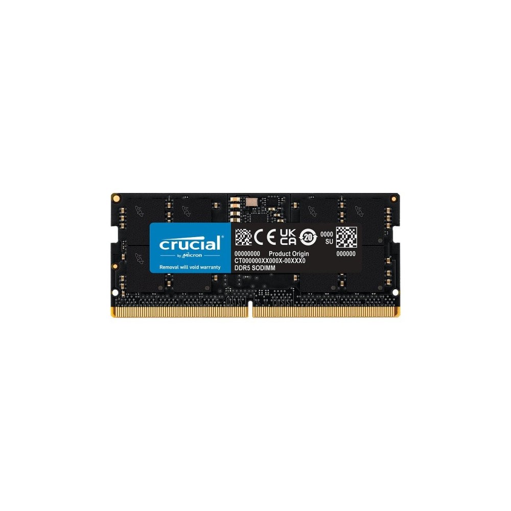 16GB DDR5 4800MHz CL40 SODIMM Crucial - Acheter au Maroc!