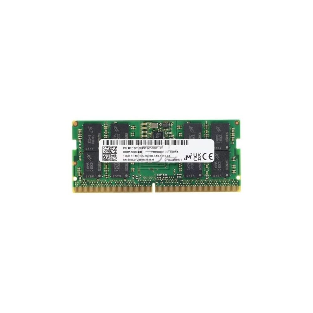 Micron 16GB DDR5 5600MHz SODIMM - Acheter au meilleur prix Maroc | MajesTech