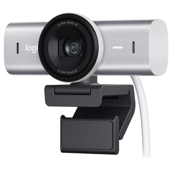 LOGITECH MX BRIO PALE GREY | Webcam 4K USB | Acheter au Maroc | Prix juste