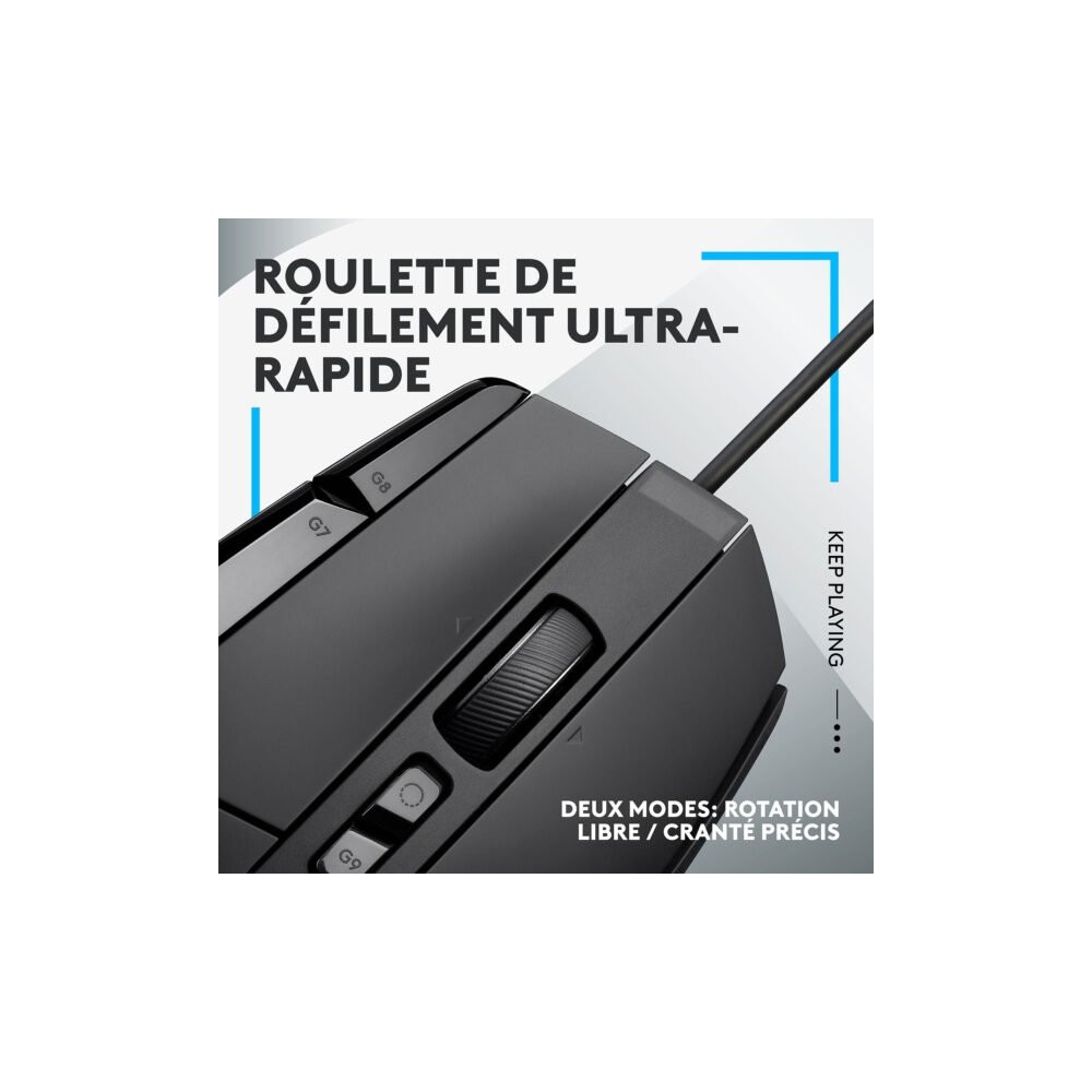 Logitech G502X Noir - Souris Gaming Prix Maroc | MajesTech