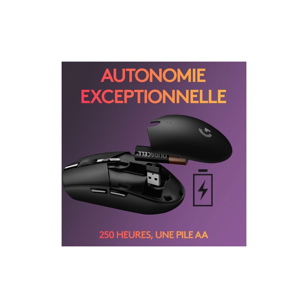 Logitech G305 Lightspeed Noir - Acheter au Maroc | Prix MajesTech