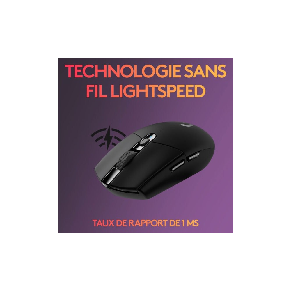 Logitech G305 Lightspeed Noir - Acheter au Maroc | Prix MajesTech