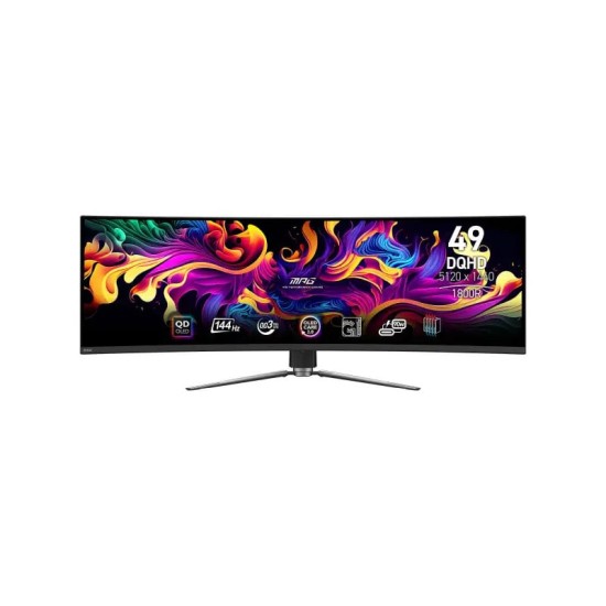 Écran Gamer MSI 491CQP QD-OLED 49″ 5K 144Hz Dual QHD | Prix Maroc | Acheter | MajesTech