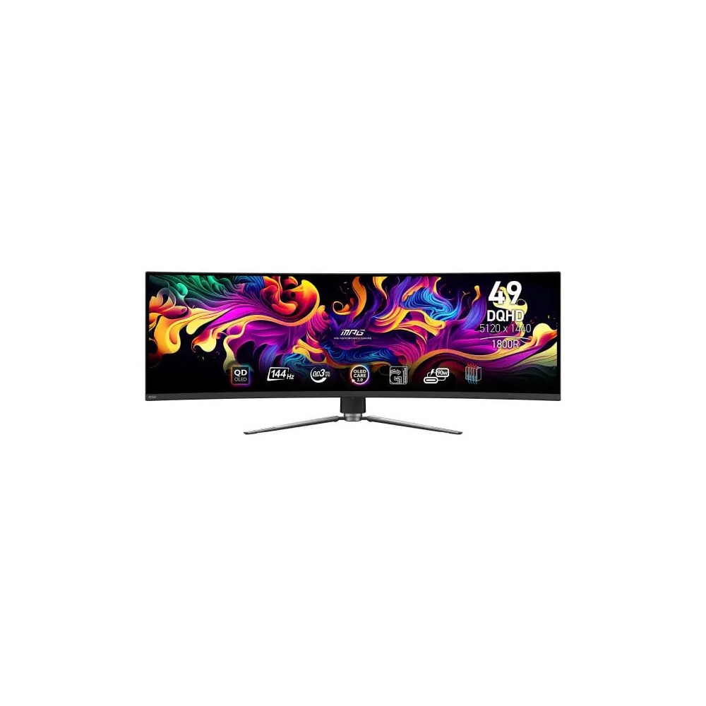 Écran Gamer MSI 491CQP QD-OLED 49″ 5K 144Hz Dual QHD | Prix Maroc | Acheter | MajesTech